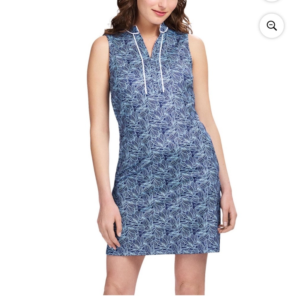 NEW 🆕 Performance Izod Golf Blue Patterned Women's Dress XL